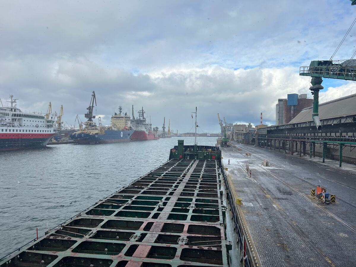 Port operations with vessels docked